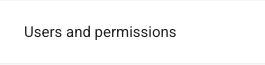 Users and permissions row in Search Console Settings