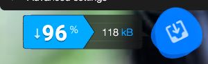 Squoosh shows a 118 kB result and a blue download button on the compressed side