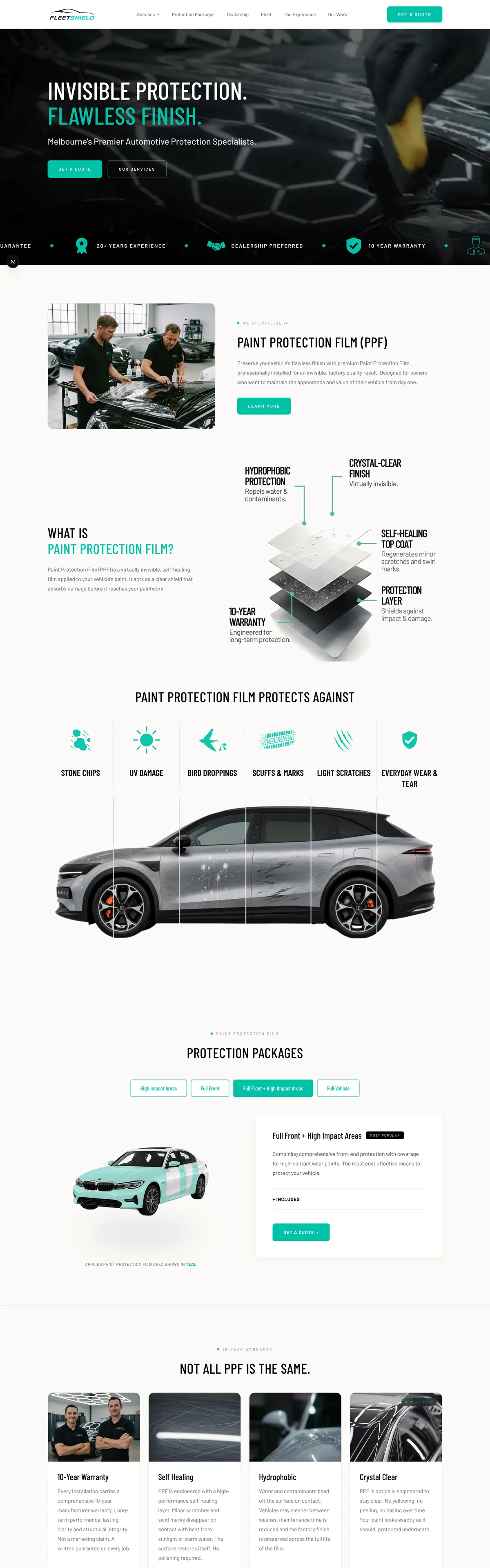 FleetShield homepage